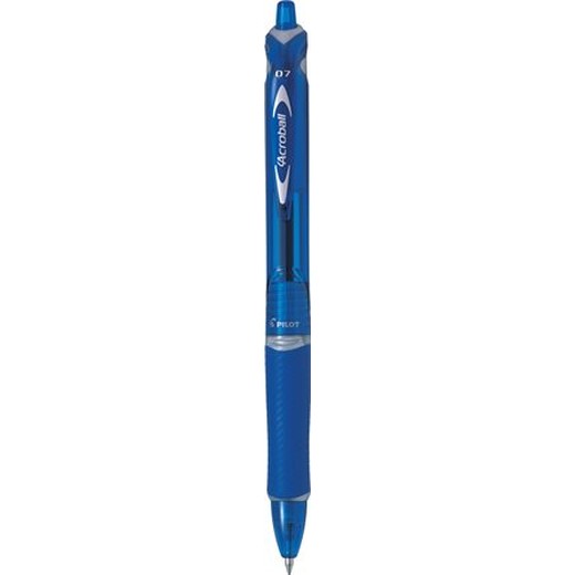 Guľôčkové pero, 0,25 mm, stláčací mechanizmus, PILOT "Acroball", modré