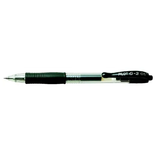Gélové pero, 0,25 mm, stláčací mechanizmus, PILOT "G-2", čierne