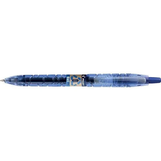 Gélové pero, 0,25 mm, stláčací mechanizmus, PILOT "B2P", modré