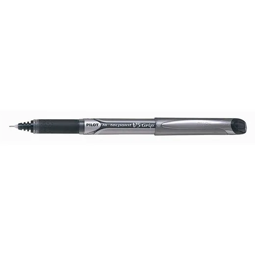 Roller, 0,3 mm, ostrý hrot, s vrchnákom, PILOT "Hi-Tecpoint" V5 Grip, čierna