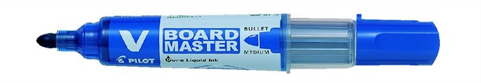 Popisovač na tabule, 2,3 mm, kužeľový, PILOT "V-Board Master", modrý