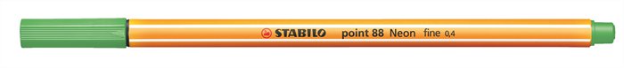 Liner, 0,4 mm, STABILO "Point 88", neónový zelený