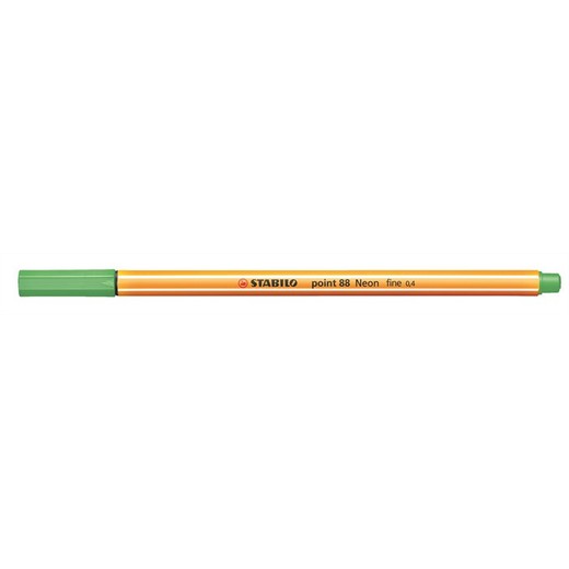 Liner, 0,4 mm, STABILO "Point 88", neónový zelený