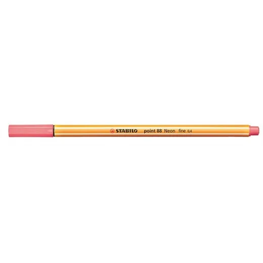 Liner, 0,4 mm, STABILO "Point 88", neónový červený