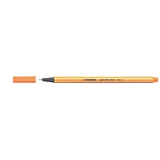 Liner, 0,4 mm, STABILO "Point 88", neónový oranžový