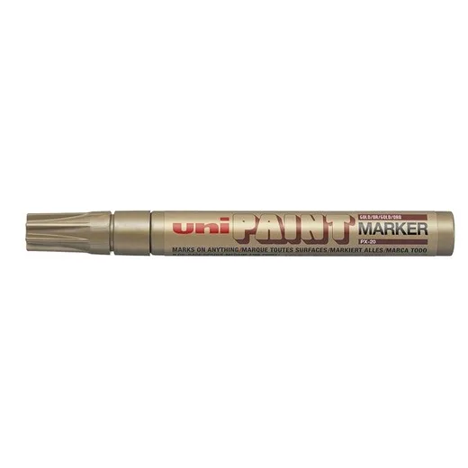 Lakový popisovač, 2,2-2,8 mm, UNI "PX-20", zlatý