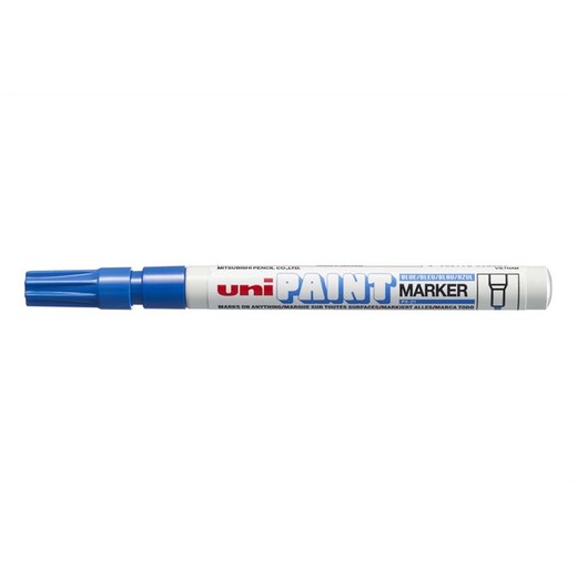 Lakový popisovač, 0,8-1,2 mm, UNI "PX-21", tmavomodrý