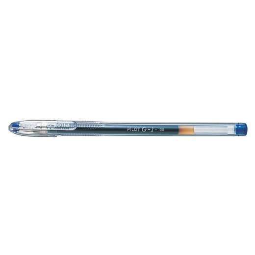 Gelové pero, PILOT "G-1", 0,32 mm, s vrchnákom, modré