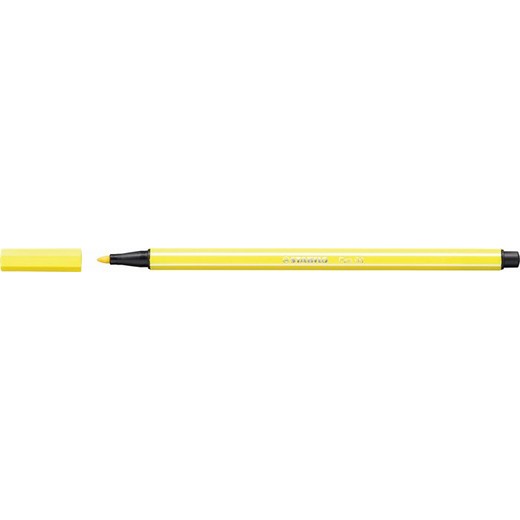 Popisovač, 1 mm, STABILO "Pen 68", neónovo žltý