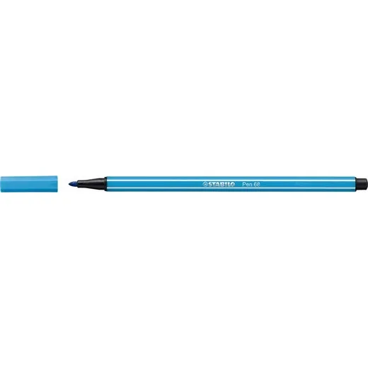 Popisovač, 1 mm, STABILO "Pen 68", neónovo modrý