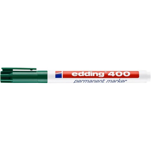 Permanentný popisovač, 1 mm, EDDING "400", zelený
