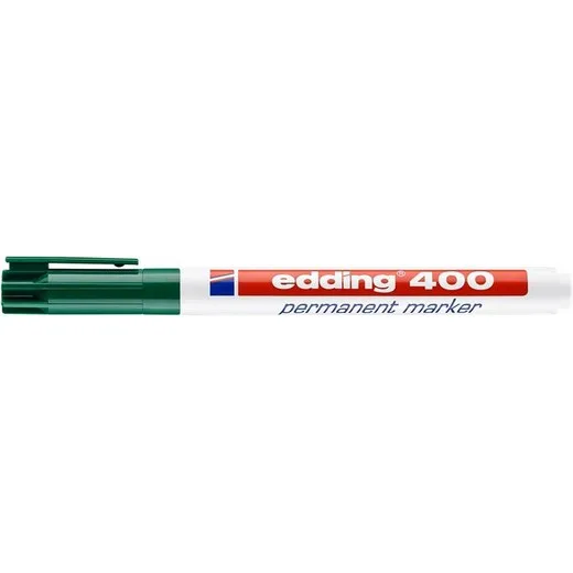 Permanentný popisovač, 1 mm, EDDING "400", zelený