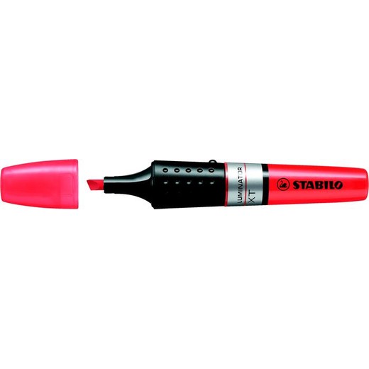 Zvýrazňovač, 2-5 mm, STABILO "Luminator", červená