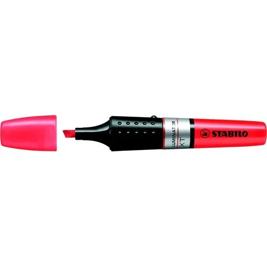 Zvýrazňovač, 2-5 mm, STABILO "Luminator", červená