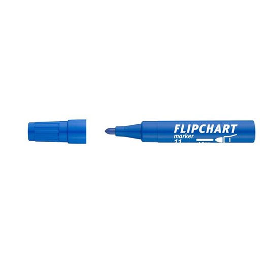 Popisovač na flipchartové tabule, 1-3 mm, kužeľový hrot, ICO "Artip 11", modrý