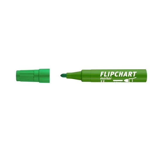 Popisovač na flipchartové tabule, 1-3 mm, kužeľový hrot, ICO "Artip 11", zelený