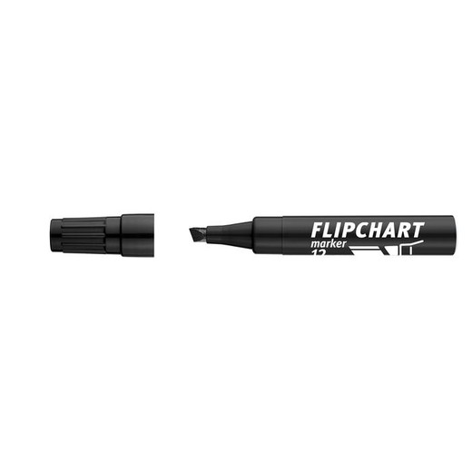 Popisovač na flipchartové tabule, 1-4 mm, zrezaný hrot, ICO "Artip 12 ", čierny