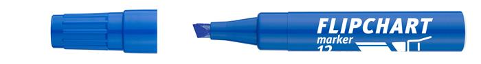 Popisovač na flipchartové tabule, 1-4 mm, zrezaný hrot, ICO "Artip 12 ", modrý