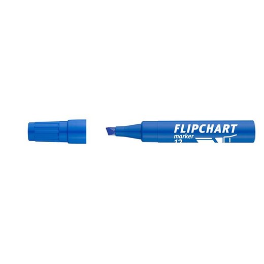 Popisovač na flipchartové tabule, 1-4 mm, zrezaný hrot, ICO "Artip 12 ", modrý