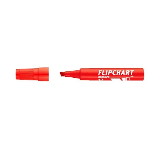 Popisovač na flipchartové tabule, 1-4 mm, zrezaný hrot, ICO "Artip 12 ", červený