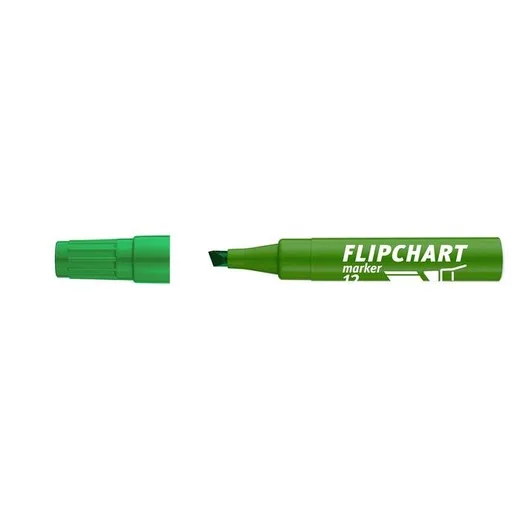 Popisovač na flipchartové tabule, 1-4 mm, zrezaný hrot, ICO "Artip 12 ", zelený