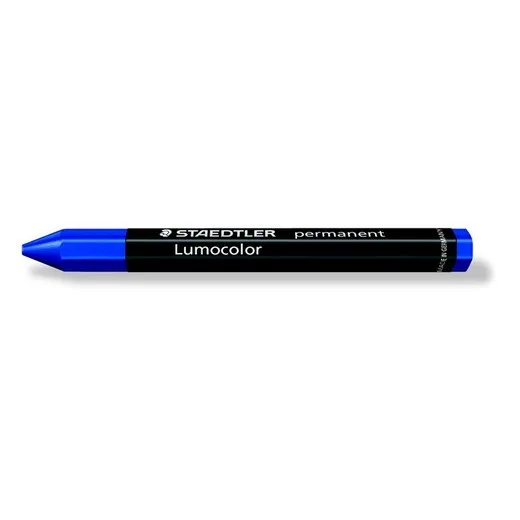 Univerzálna voskovka, permanentná, omnigraph, STAEDTLER "Lumocolor 236", modrá