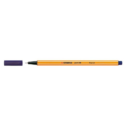 Liner, 0,4 mm, STABILO "Point 88", hlboký modrý