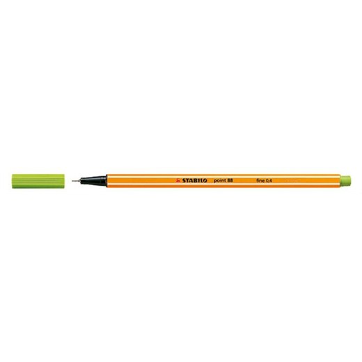 Liner, 0,4 mm, STABILO "Point 88", jablkovo zelený