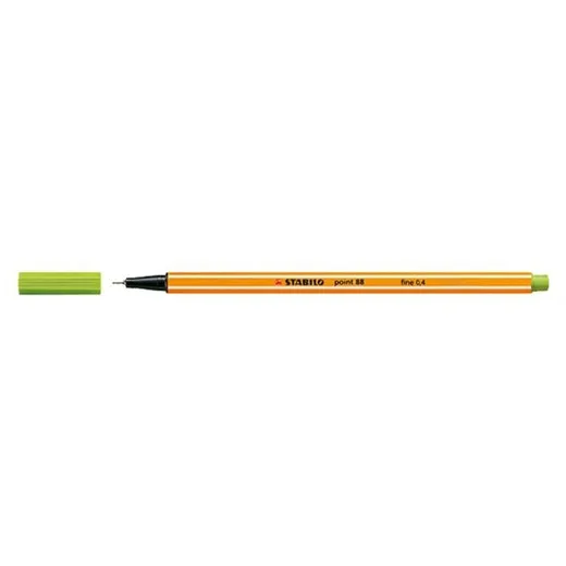 Liner, 0,4 mm, STABILO "Point 88", jablkovo zelený