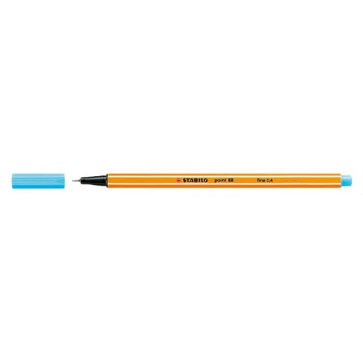 Liner, 0,4 mm, STABILO "Point 88", azúrovo modrý