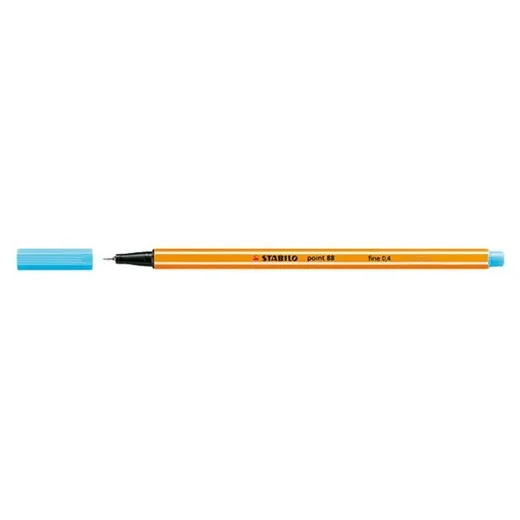 Liner, 0,4 mm, STABILO "Point 88", azúrovo modrý