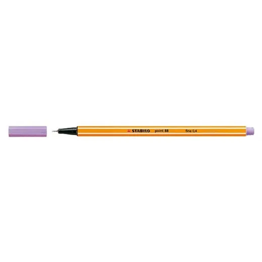Liner, 0,4 mm, STABILO "Point 88", pastelovo fialový
