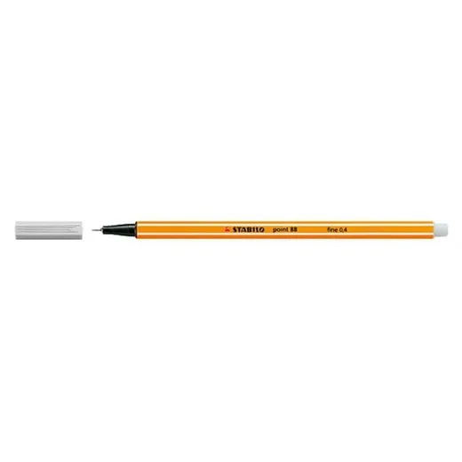 Liner, 0,4 mm, STABILO "Point 88", svetlosivý