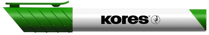 Popisovač na biele a flipchartové tabule, 3 mm, kužeľový hrot, KORES "K-Marker XW1", zelený