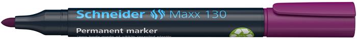 Permanentný popisovač, 1-3 mm, kužeľový hrot, SCHNEIDER "Maxx 130", fialový