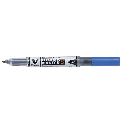 Popisovač na tabule, 0,8 mm, UF, kužeľový hrot, PILOT "V Board Master", modrá