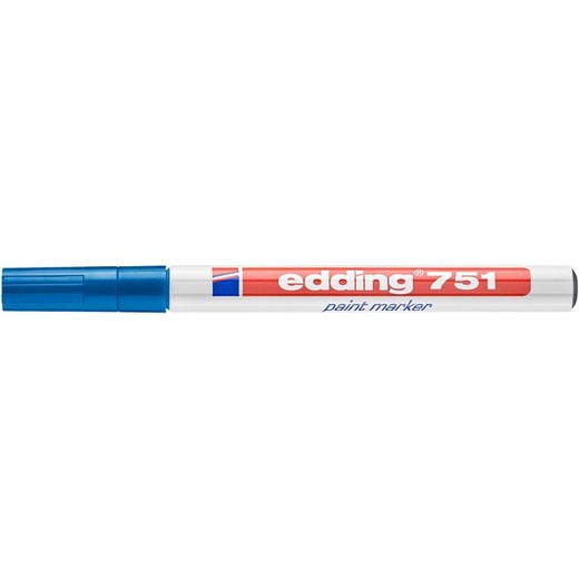 Lakový popisovač, 1-2 mm, EDDING "751", tmavomodrý