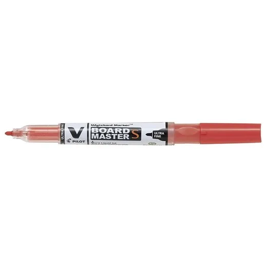 Popisovač na tabule, 0,8 mm, UF, kužeľový hrot, PILOT "V Board Master", červená