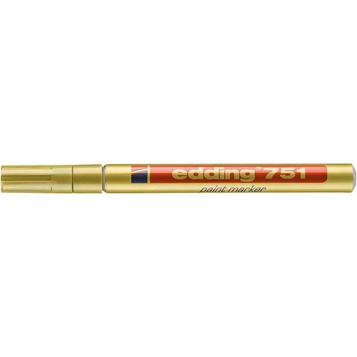 Lakový popisovač, 1-2 mm, EDDING "751", zlatý
