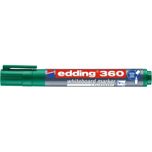 Popisovač na tabule a flipchartové tabule, 1,5-3 mm, kužeľový hrot, EDDING "360", zelený