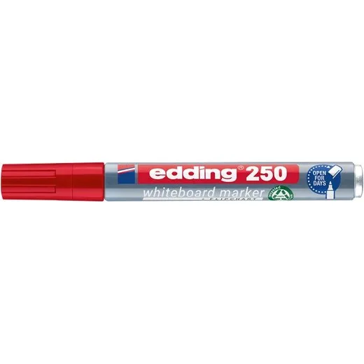 Popisovač na tabule "250", červený