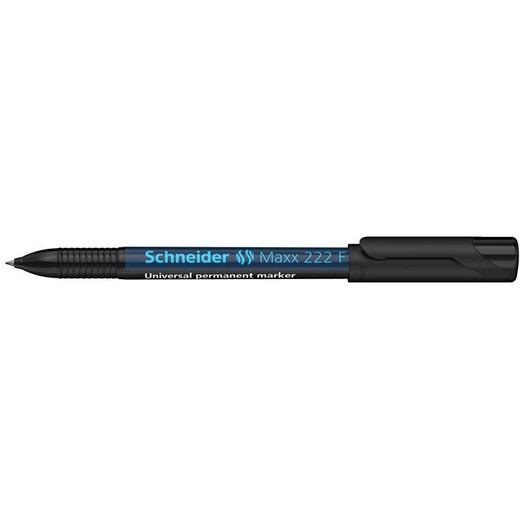 Permanentný popisovač, OHP, 0,7 mm, SCHNEIDER "Maxx 222 F", čierny
