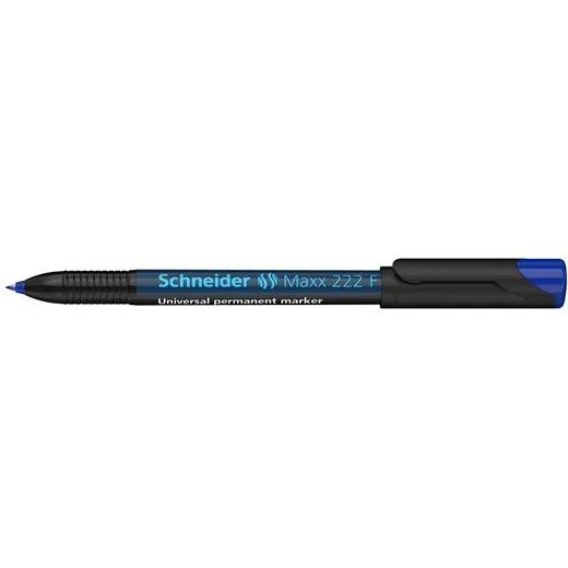 Permanentný popisovač, OHP, 0,7 mm, SCHNEIDER "Maxx 222 F", modrý