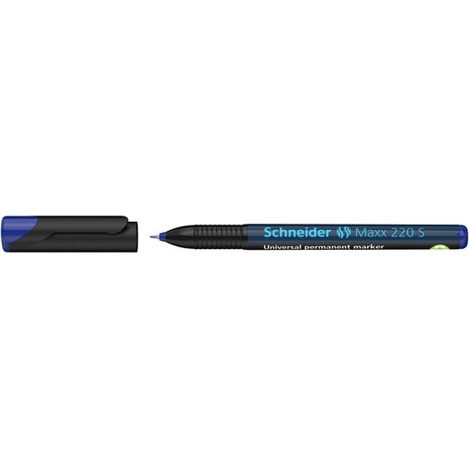 Permanentný popisovač, OHP, 0,4 mm, SCHNEIDER "Maxx 220 S", modrý