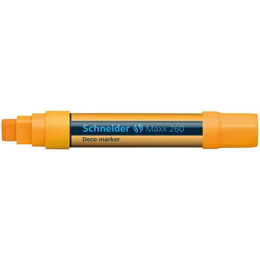 Kriedový popisovač, 5-15 mm, SCHNEIDER "Maxx 260", oranžový