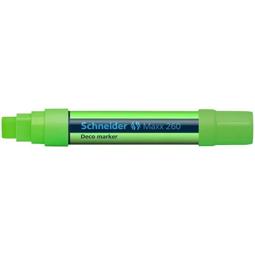 Kriedový popisovač, 5-15 mm, SCHNEIDER "Maxx 260", zelený