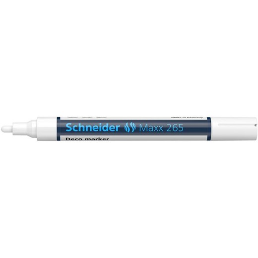 Kriedový popisovač, 2-3 mm, SCHNEIDER "Maxx 265", biely