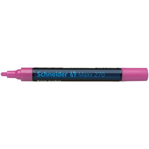 Lakový popisovač, 1-3 mm, SCHNEIDER "Maxx 270", ružový