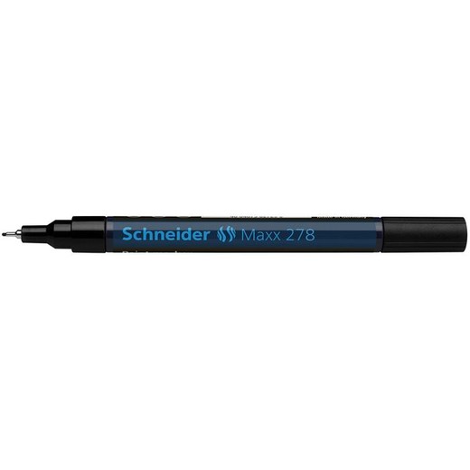 Lakový popisovač, 0,8 mm, SCHNEIDER "Maxx 278", čierny