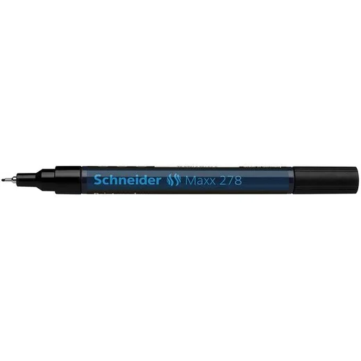 Lakový popisovač, 0,8 mm, SCHNEIDER "Maxx 278", čierny